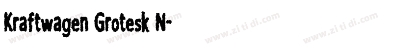 Kraftwagen Grotesk N字体转换